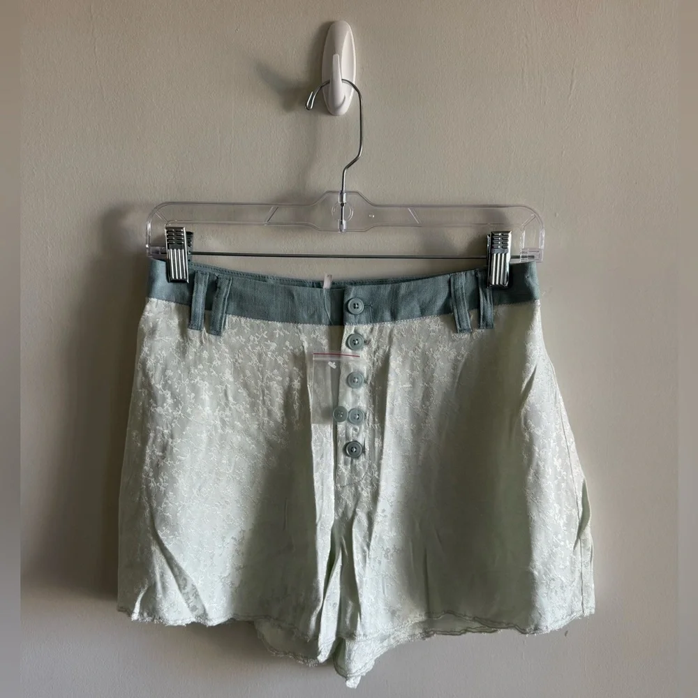NWOT Free People Claudia Tap Shorts-Waterlily Combo